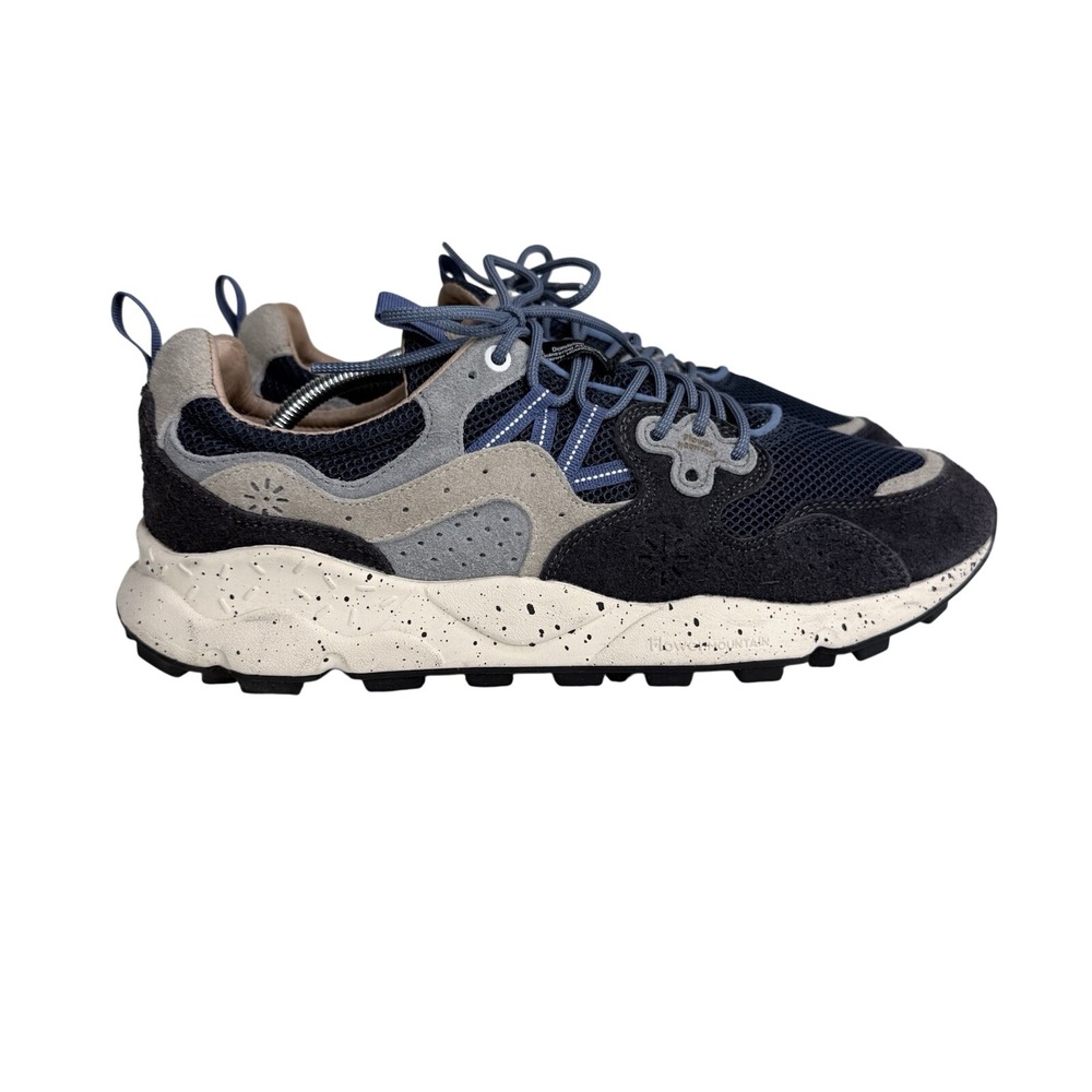 Flower Mountain Yamano 3 Sneakers Navy Gray Mens Size 13